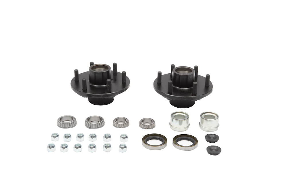 3500 lb axle wheel end kit, idler hubs, both sides, 6 studs on 5.5", 1/2" dia