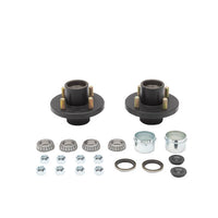 2500 lb axle wheel end kit, idler hubs, both sides, 4 studs on 4", 1/2" dia