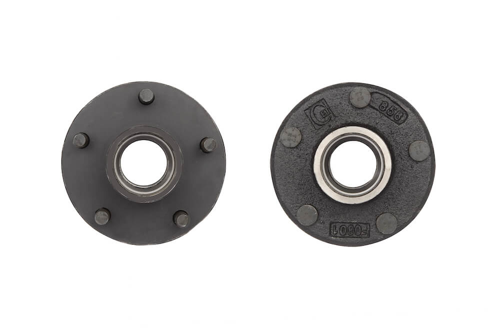 2500 lb axle wheel end kit, idler hubs, both sides, 5 studs on 45", 1/2" dia