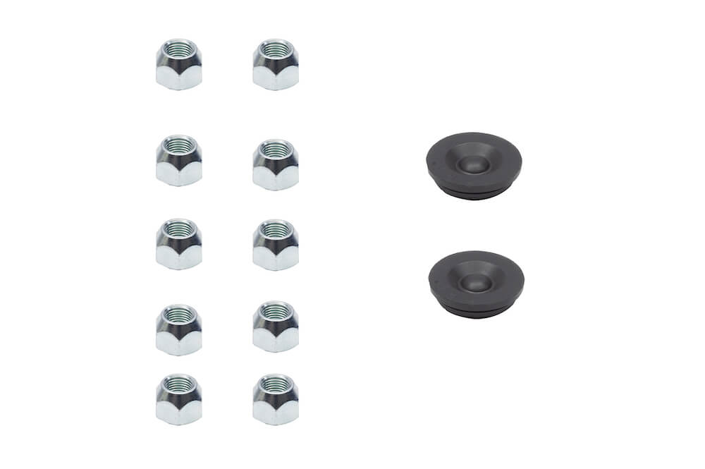 2500 lb axle wheel end kit, idler hubs, both sides, 5 studs on 45", 1/2" dia