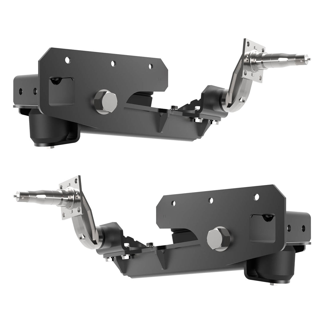 1 Tonne HD Axle-Less Trailer Suspension w/ 4” Drop & Long Spindles
