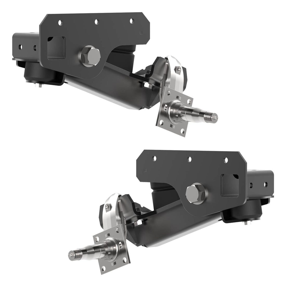 2000 lb HD Axle-Less Trailer Suspension w/ 4” Lift