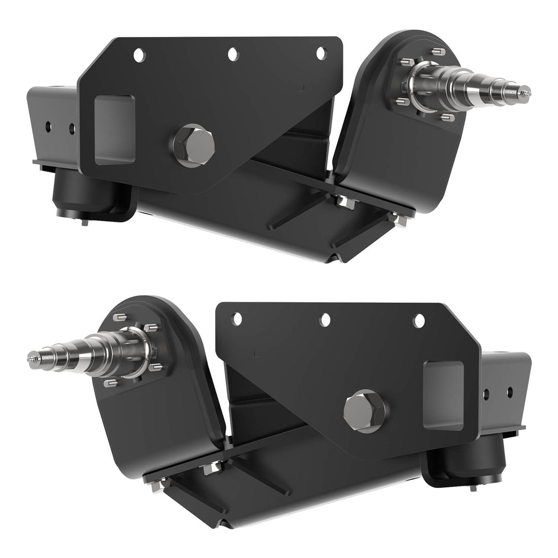 3500 lb HD Axle-Less Trailer Suspension w/ 4” Drop