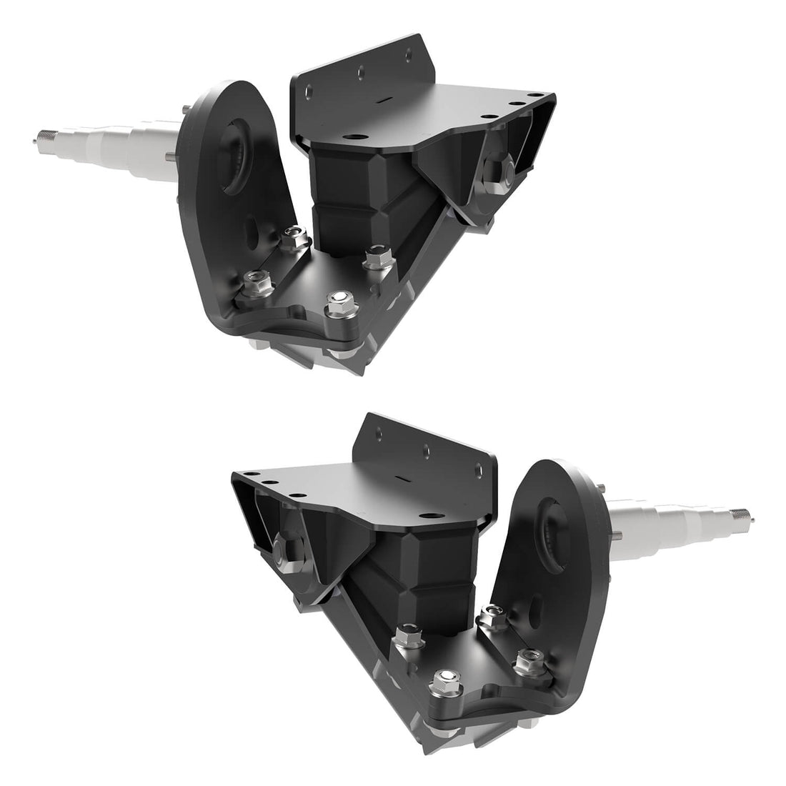 3500 lb HD Axle-Less Trailer Suspension w/ 4” Drop