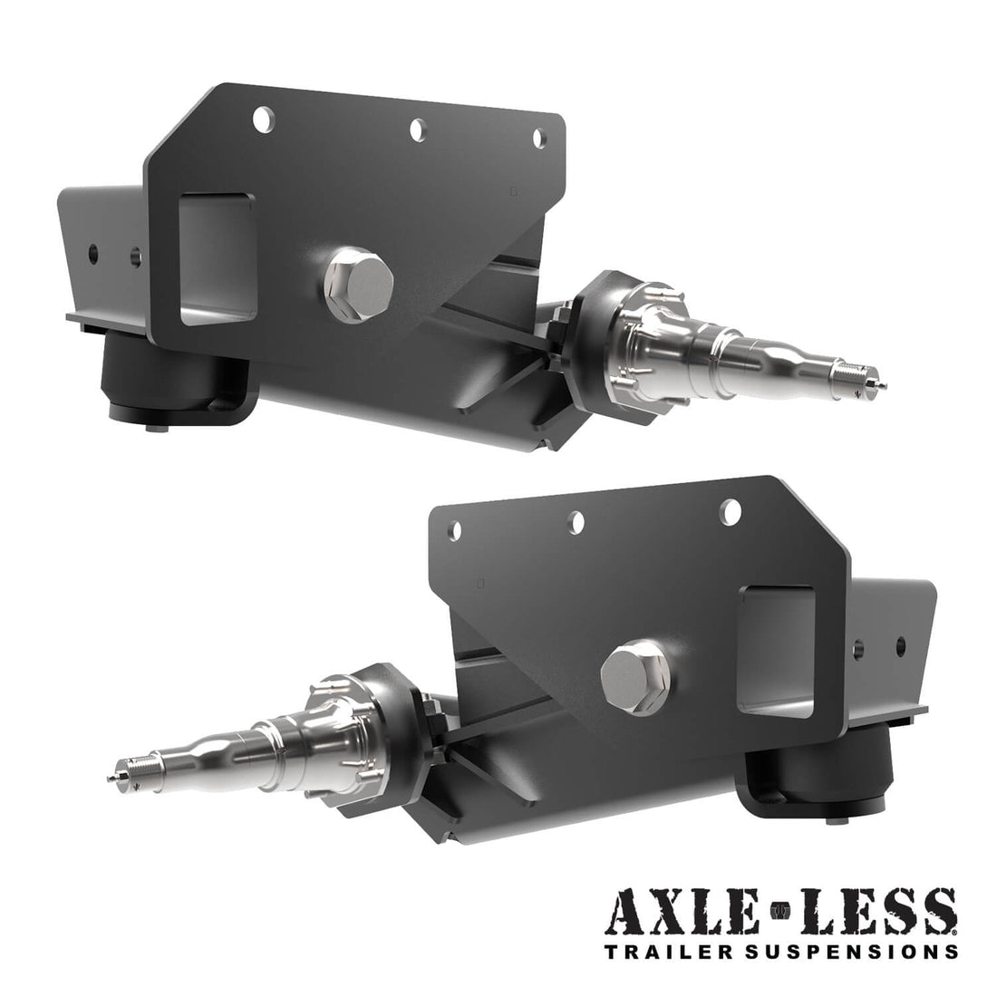 3500 lb HD Axle-Less Trailer Suspension w/ 2” Lift