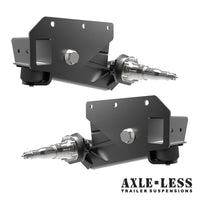 3500 lb HD Axle-Less Trailer Suspension w/ 2” Lift