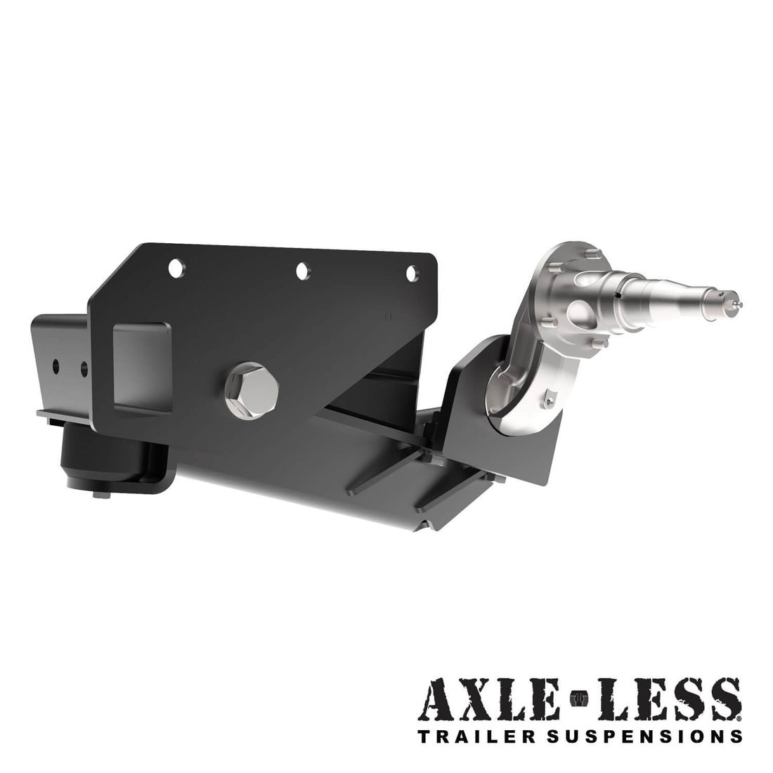 3500 lb HD Axle-Less Trailer Suspension w/ 4” Drop & Long Spindles