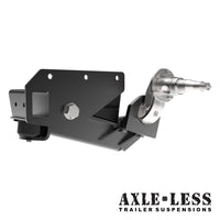 3500 lb HD Axle-Less Trailer Suspension w/ 4” Drop & Long Spindles