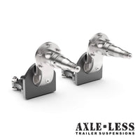 3500 lb HD Axle-Less Trailer Suspension w/ 4” Drop & Long Spindles