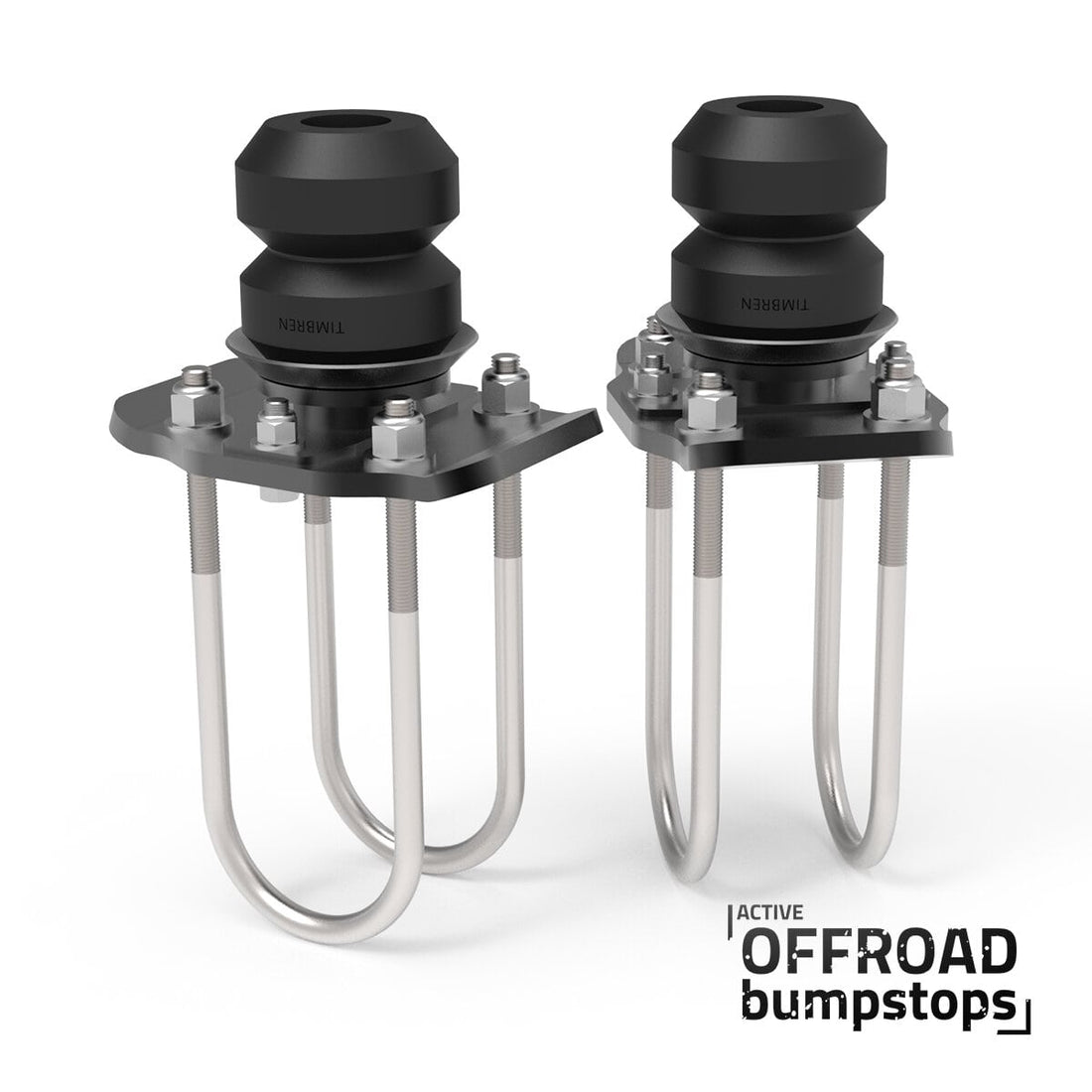 Active Off-Road Bumpstops w/ U-Bolt Flip Kit for 2015-Present Chevy Colorado and GMC Canyon - Rear Kit - SKU #ABSGMFK