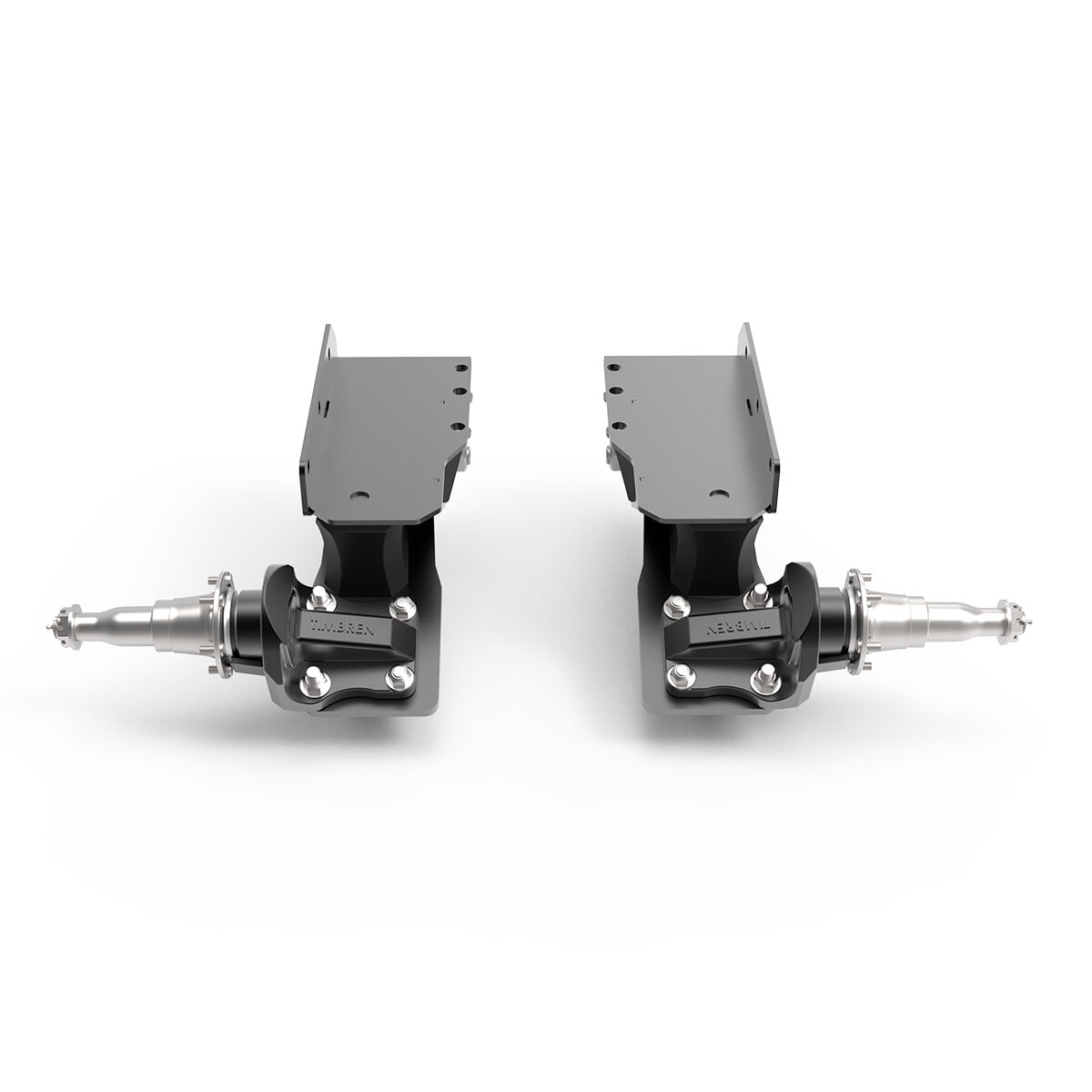 7000 lb HD Axle-Less Trailer Suspension w/ Long Spindles and Brake Fla ...