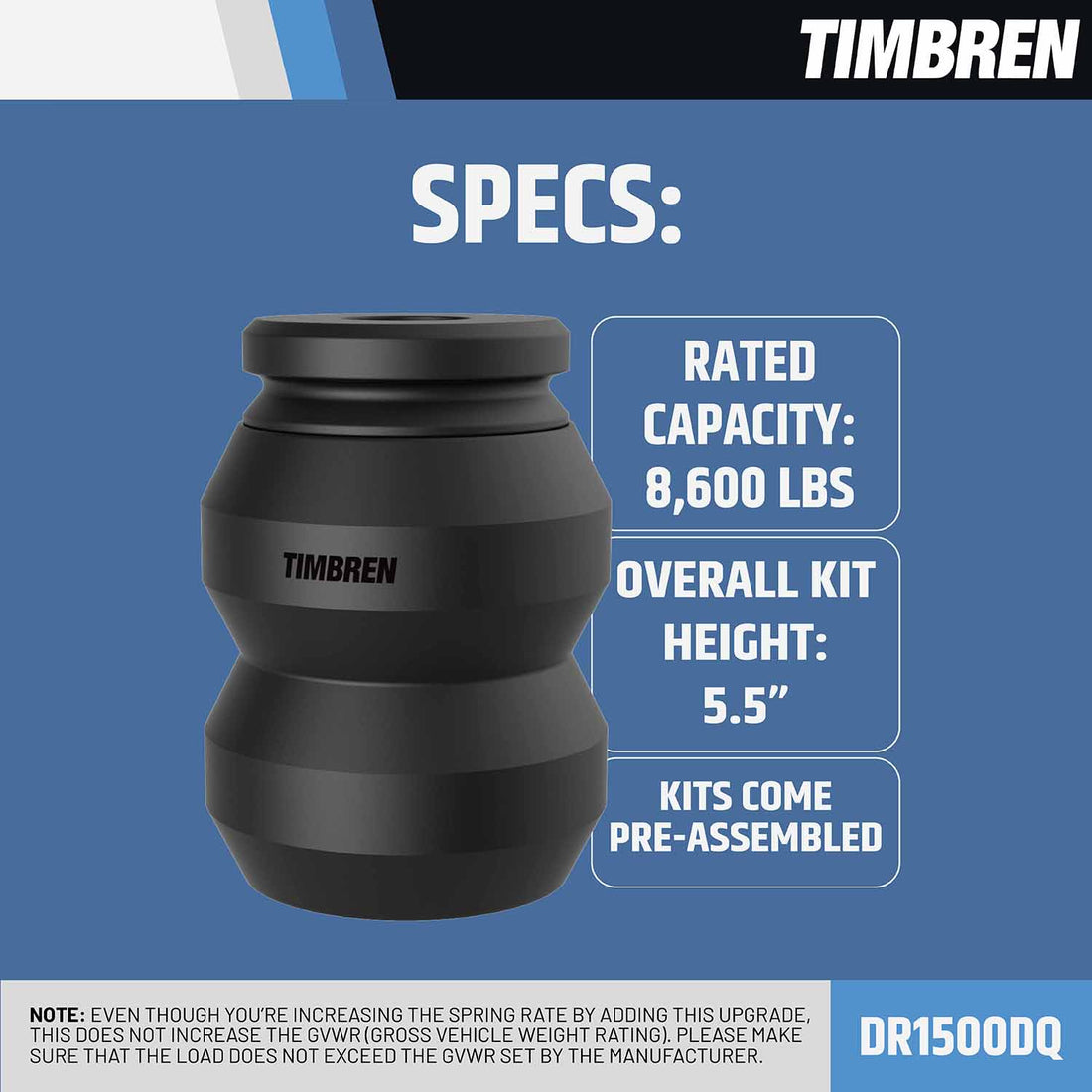2009-Present RAM 1500 Crew Cab & Quad Cab Timbren SES Suspension Enhancement System - Rear Kit