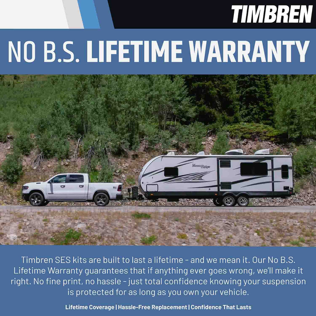 2009-Present RAM 1500 Crew Cab & Quad Cab Timbren SES Suspension Enhancement System - Rear Kit