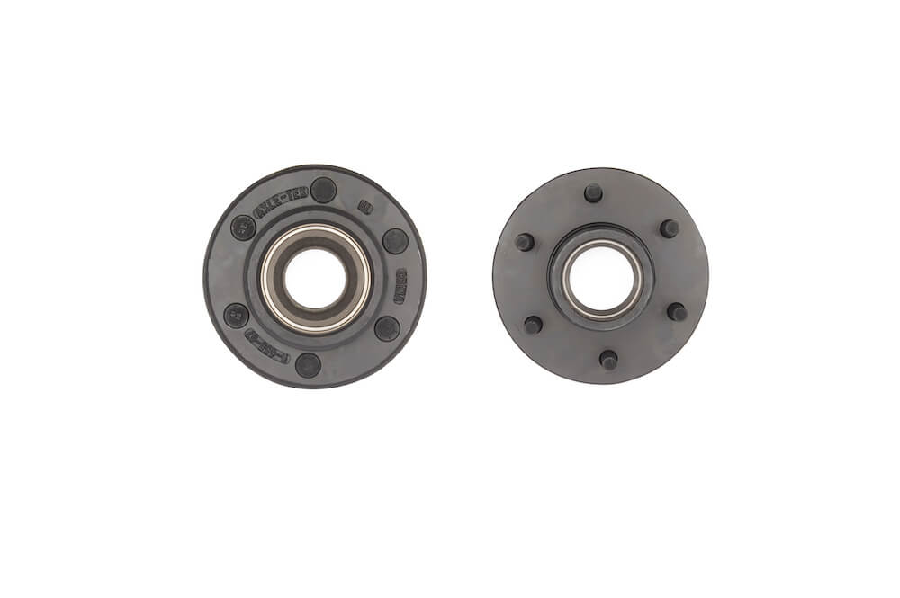 6000 lb axle wheel end kit, idler hubs, both sides, 6 studs on 5.5", 1/2" dia