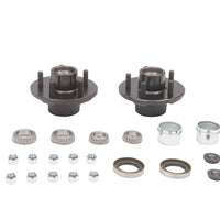 3500 lb axle wheel end kit, idler hubs, both sides, 5 studs on 45", 1/2" dia