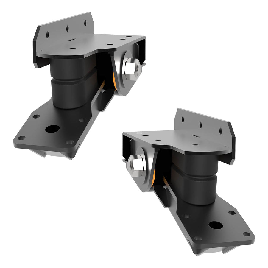 2000 lb HD Axle-Less Trailer Suspension w/ 4” Lift & Long Spindles