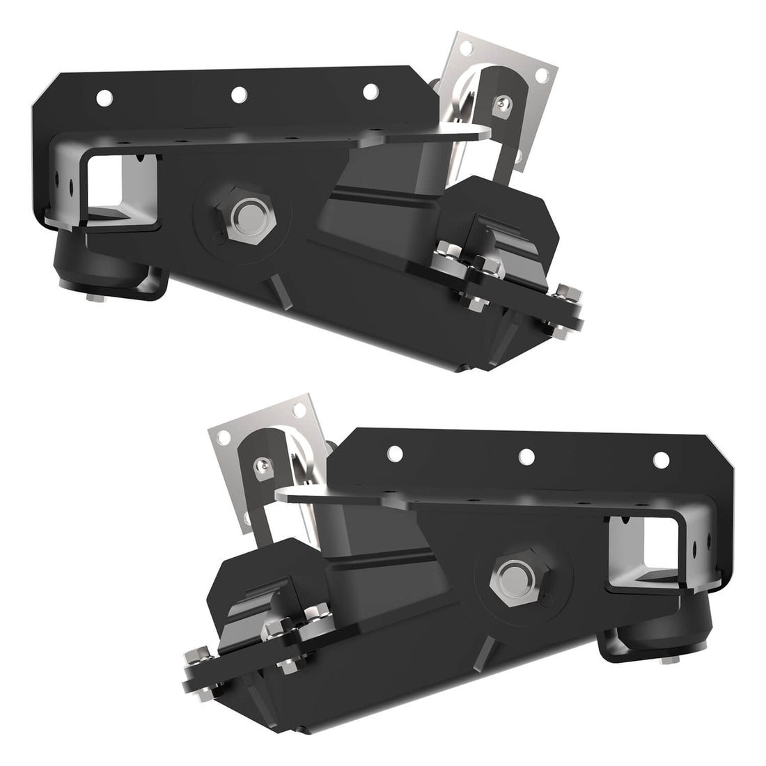2000 lb HD Axle-Less Trailer Suspension w/ 4” Drop & Long Spindles